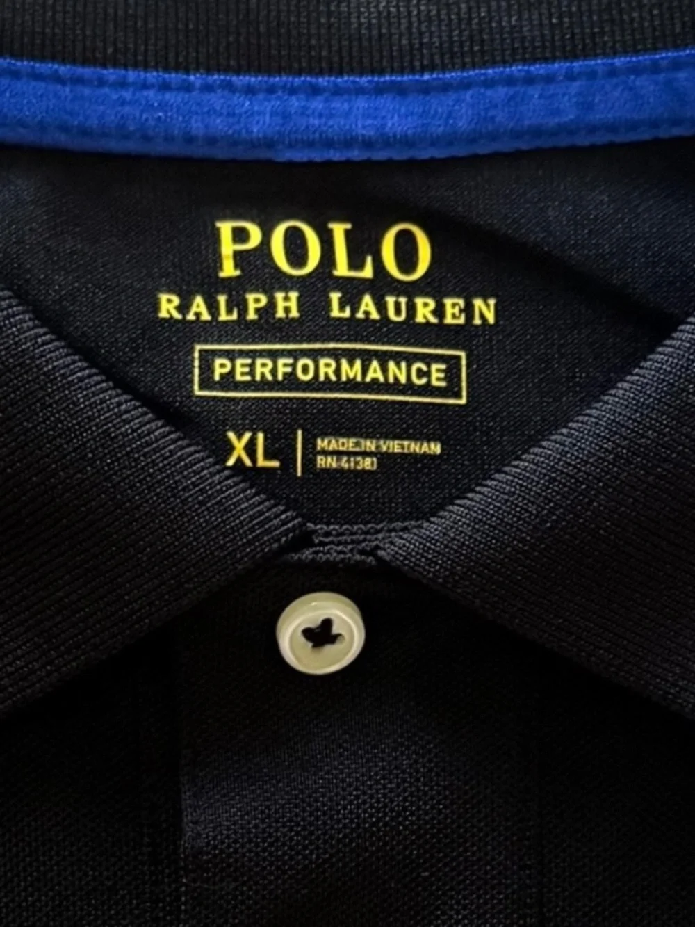 Polo Ralph Lauren Performance White & Black Stripe Polo Shirt XL Mens